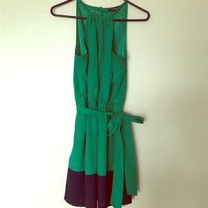 Green/navy dress!